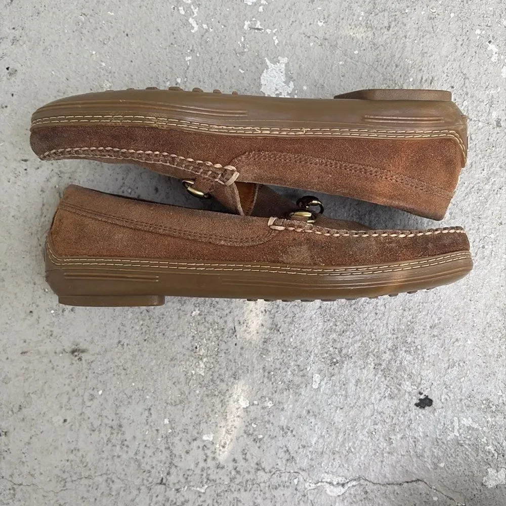 Gucci suede Horsebit loafers